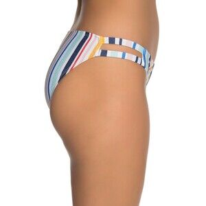 Splendid Stripe Double Strap Bikini Bottom Women's size M  Multi